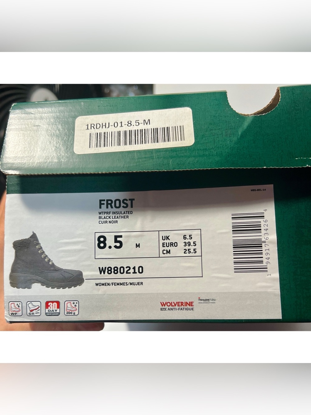 Wolverine frost winter boots new in box US Women’s 8.5 - Picture 16 of 17